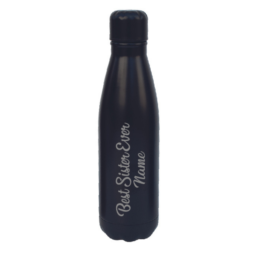 Personalised Best Sister Ever Insulated Hot Cold Thermal Water Bottle